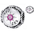 Charm Sterling silver 925 Zodiac sign, cubic zirconia Leo, bead for bracelet