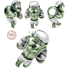 Sterling silver 925 Marvel The Avengers, Hulk, bracelet bead Sterling silver 925 Marvel The Avengers, Hulk, bracelet bead