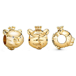 Charm Sterling silver 925 Tiger is the third animal in the 12-year cycle of Chinese zodiac signs, bead for bracelet Charm Sterling silver 925 Tiger is the third animal in the 12-year cycle of Chinese zodiac signs, bead for bracelet