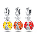 Charm Sterling silver 925 Thermo - Ladybug that changes color, pendant for bracelet