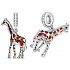 Charm Sterling silver 925 Giraffe, animal bracelet pendant
