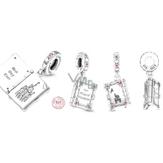 Charm Sterling silver 925 Disney Magic Holiday Book, openable movie bracelet charm Charm Sterling silver 925 Disney Magic Holiday Book, openable movie bracelet charm