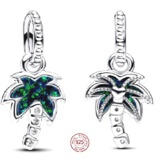 Charm Sterling silver 925 Palm, nature bracelet pendant