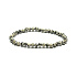 Dalmatian Jasper elastic bracelet natural stone, 4 mm bead / 19 cm, stone of positive energy