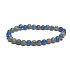 Jasper / Regalite Imperial sea sediment blue bracelet elastic mixed mineral, ball 6 mm / 16 - 17 cm