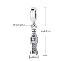 Sterling silver 925 London Big Ben smaller, travel bracelet pendant