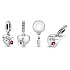 Sterling silver 925 Heart - Home is where the heart is, pendant on a bracelet family