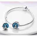 Sterling silver 925 Surf - for surfers, bead for bracelet sport