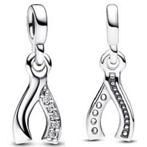 Charm Sterling Silver 925 Bone Greeting Card - Mini Locket, Bracelet Pendant Symbol