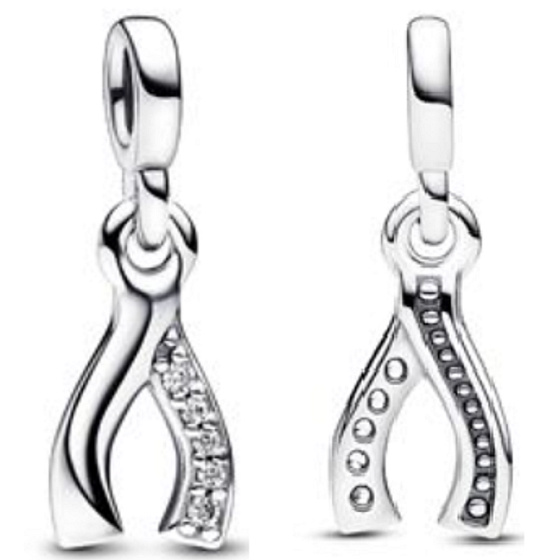Charm Sterling Silver 925 Bone Greeting Card - Mini Locket, Bracelet Pendant Symbol