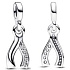 Charm Sterling Silver 925 Bone Greeting Card - Mini Locket, Bracelet Pendant Symbol