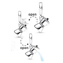 Charm Sterling silver 925 Coffee pot, openable bracelet pendant, food and drink