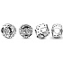 Charm Sterling silver 925 Marvel Star Wars Han Solo and Leia, bead on bracelet movie