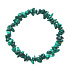 Malachite bracelet elastic chopped natural stone 19 cm, wishing stone
