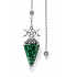 Orgonite pendulum made of malachite | Vintage design | Natural mineral + chain approx. 20 cm