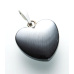 Hematite Heart Pendant natural stone 1,5 cm 1 piece, healthy blood stone