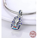 Sterling Silver 925 Egypt Pharaoh Tutankhamun's Charm, travel bracelet pendant