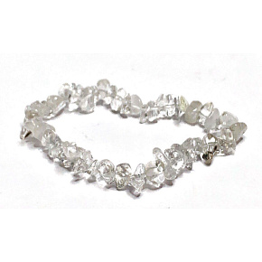 Crystal bracelet elastic chopped natural stone 19 cm, gets rid of everything negative