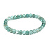 Apatite bracelet elastic natural stone, 7 mm bead / 16 - 17 cm, stone of realization