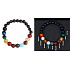 Chakra bracelet - Planets of the solar system elastic natural stone, ball 16 - 17 cm