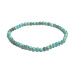 Turquoise bracelet elastic natural stone, ball 4 mm / 16 - 17 cm, bristle stone, talisman of travelers and animal lovers