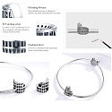 Sterling silver 925 Rome Colosseum, travel bracelet bead