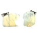 Opalite Bear pendant, synthetic stone hand cut figurine 1,8 x 2,5 x 8 mm, wishing and hope stone