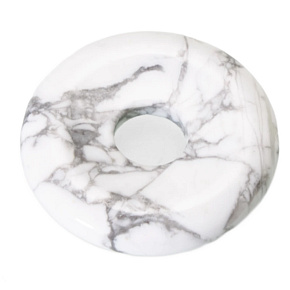 Magnesite / Howlite white Donut natural stone 30 mm, cleansing stone