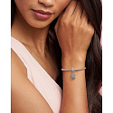Charm Sterling silver 925 18 anniversary, pendant on bracelet