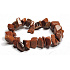 Goldstone golden bracelet natural elastic chipped 16 - 17 cm, stone of ambition