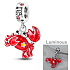 Sterling Silver 925 Luminous - Sign of the Zodiac Cancer, pendant for bracelet
