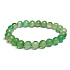 Agate green bracelet elastic natural stone, ball 8 mm / 16-17 cm, symbolizes the element of earth