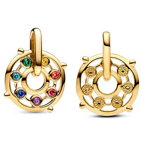 Charm Sterling silver 925 Chakra - Mini Medallion, symbol pendant