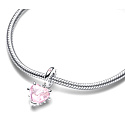 Charm Sterling silver 925 Rose tree of life, one heart, one origin, family bracelet pendant