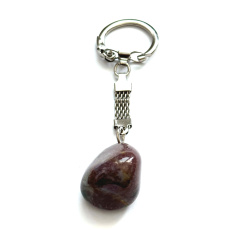 Mokaite Troml keychain pendant natural stone, approx. 10 cm