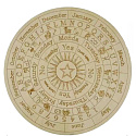 Wooden pendulum game board with moon star 25 cm
