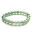 Green aventurine elastic bracelet, natural stone, 8 mm beads / 16 - 17 cm, stone of luck