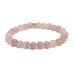 Tourmaline salmon bracelet elastic natural stone, ball 6 mm / 16 - 17 cm, guardian of good mood