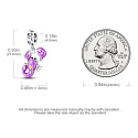 Sterling Silver 925 Luminous - Zodiac Sign Scorpio, Bracelet Pendant