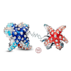 Charm Sterlingové stříbro 925 Barevný přívěsek s hvězdičkou, korálek na náramek příroda Charm Sterlingové stříbro 925 Barevný přívěsek s hvězdičkou, korálek na náramek příroda