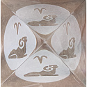 Glass Pyramid clear, Aries zodiac sign