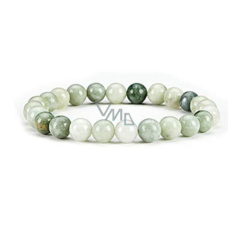 Jade Barna bracelet elastic natural stone, ball 8 mm / 16 - 17 cm