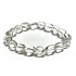 Crystal clear Troml bracelet elastic natural stone 19 cm, stone stones