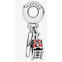 Sterling silver 925 Hong Kong Peak Tram Dangle, 2in1 travel bracelet pendant