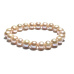 Purple pearl elastic bracelet, natural, 9 mm bead / 16 - 17 cm, symbol of femininity, brings admiration