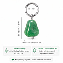 Aventurín zelený – mini přívěsek z přírodního kamene cca 0,8–1,2 cm | Talisman štěstí a prosperity