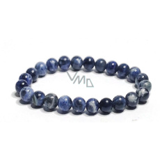 Sodalite bracelet elastic natural stone, ball 8 mm / 16 - 17 cm, stone communication Sodalite bracelet elastic natural stone, ball 8 mm / 16 - 17 cm, stone communication