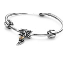 Sterling silver 925 Angel love, 2in1 pendant bracelet symbol