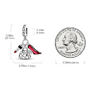 Sterling silver 925 Chic style - Lipstick, slipper, handbags, 3in1 bracelet pendant, interests