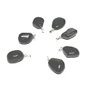 Tourmaline / Skoryl Troml pendant natural stone, 2,2-3 cm, 1 piece, guardian of good mood